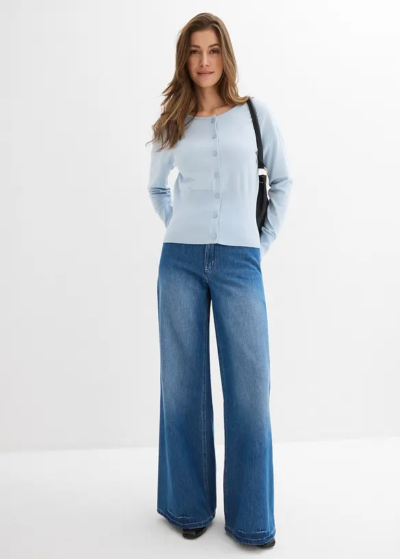 Cardigan in filato fine, bonprix