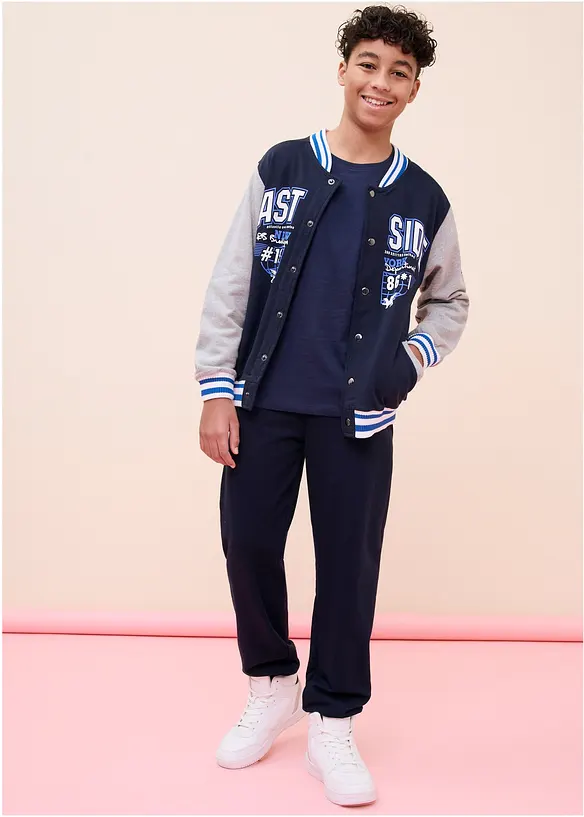 Maglia a maniche lunghe con cotone biologico (pacco da 5), bonprix