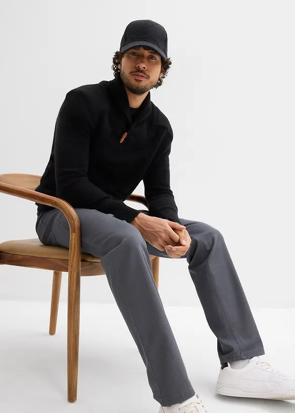 Pantaloni elasticizzati classic fit con vita elasticizzata, straight, bonprix