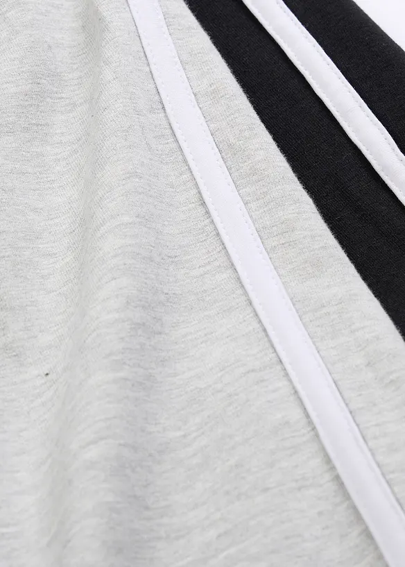 Pantaloni in jersey elasticizzato di misto cotone biologico, bonprix