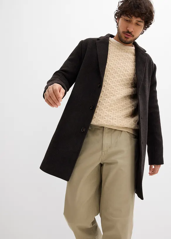 Pantaloni relaxed fit elasticizzati con elastico in vita, straight, bonprix