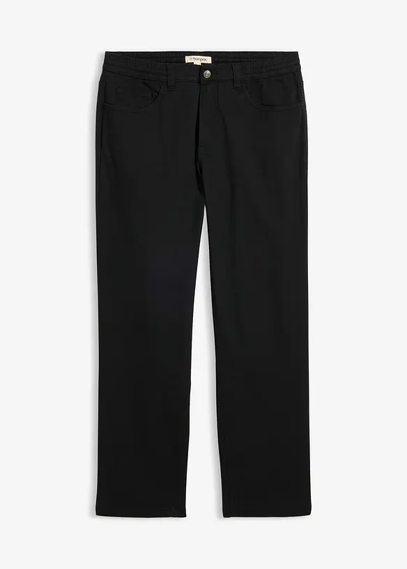 Pantaloni relaxed fit elasticizzati con elastico in vita, straight, bonprix