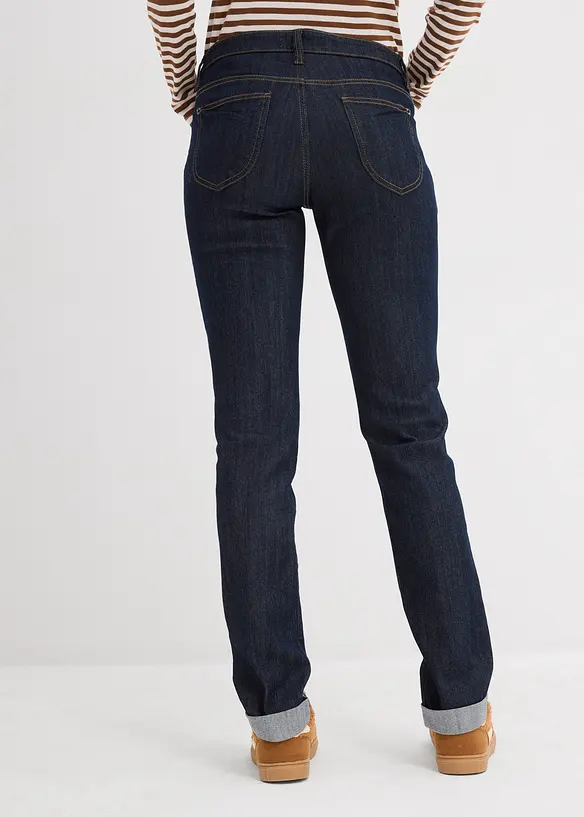 Jeans elasticizzati straight, vita media, bonprix