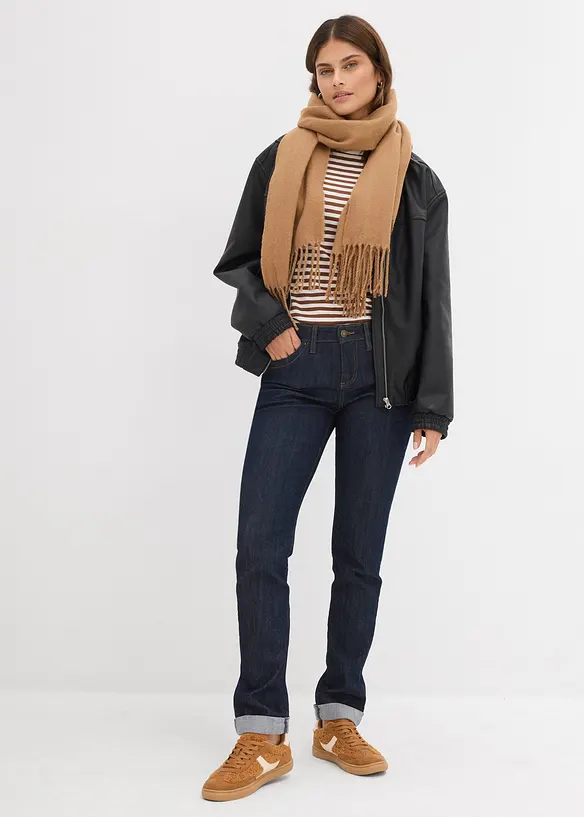 Jeans elasticizzati straight, vita media, bonprix
