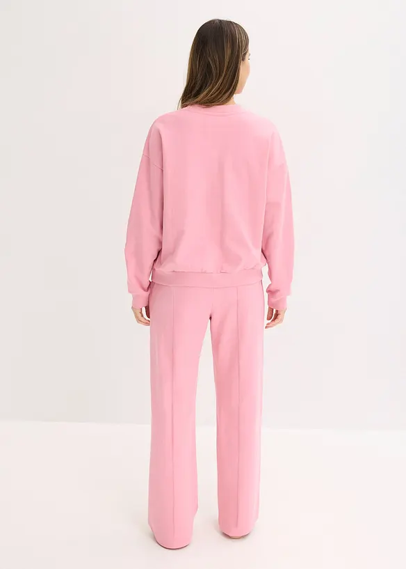 Tuta da casa in felpa con maglia corta, bonprix