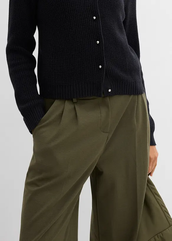 Cardigan in misto lana con bottoni decorativi, bonprix