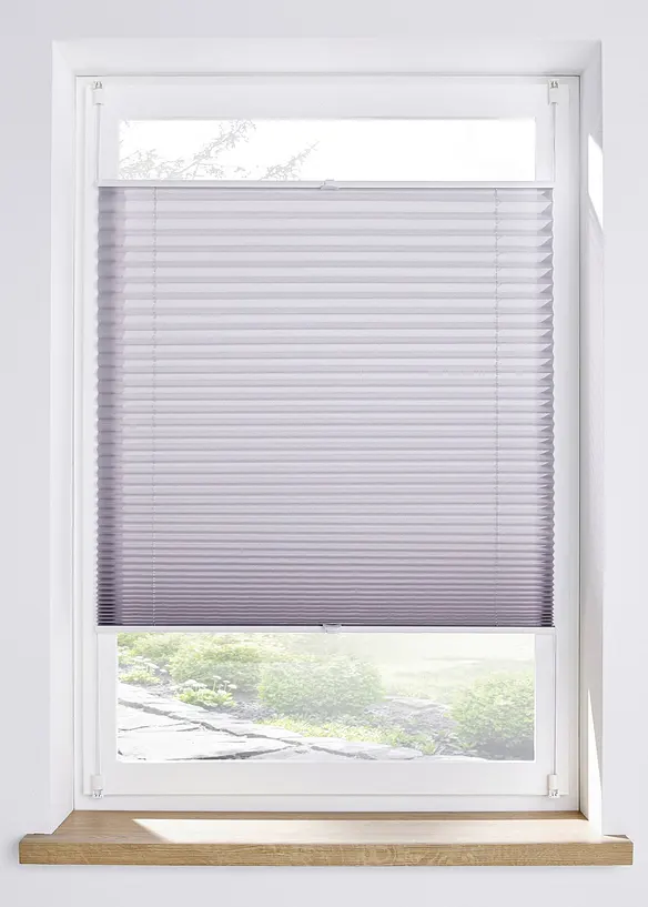 Tenda plissettata, montaggio senza fori, bonprix
