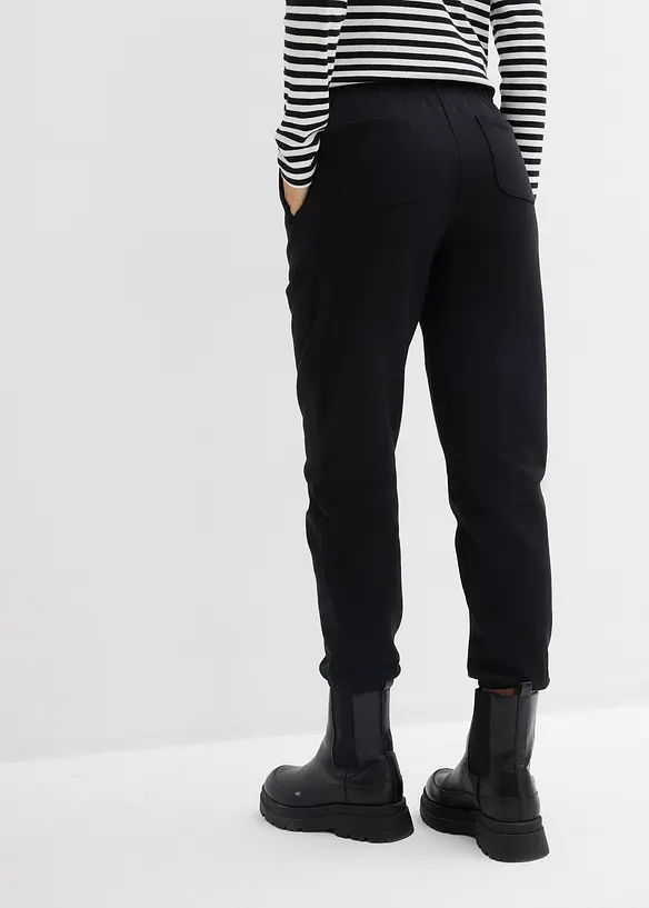 Pantaloni in felpa di puro cotone biologico (pacco da 2), bonprix