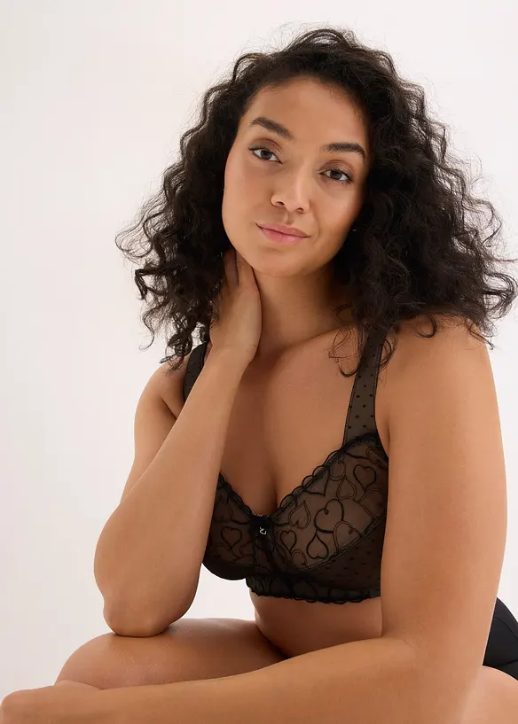 Reggiseno contenitivo senza ferretto con spalline imbottite, bonprix