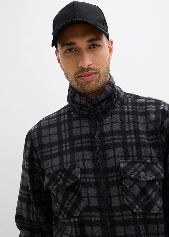 Giacca in pile a collo dritto, bonprix