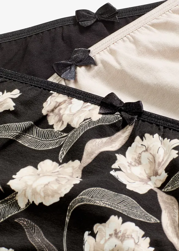 Slip alto in comodo misto cotone (pacco da 4), bonprix