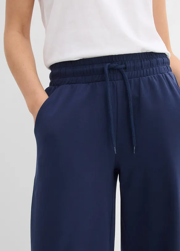 Pantaloni in jersey interlock, bonprix