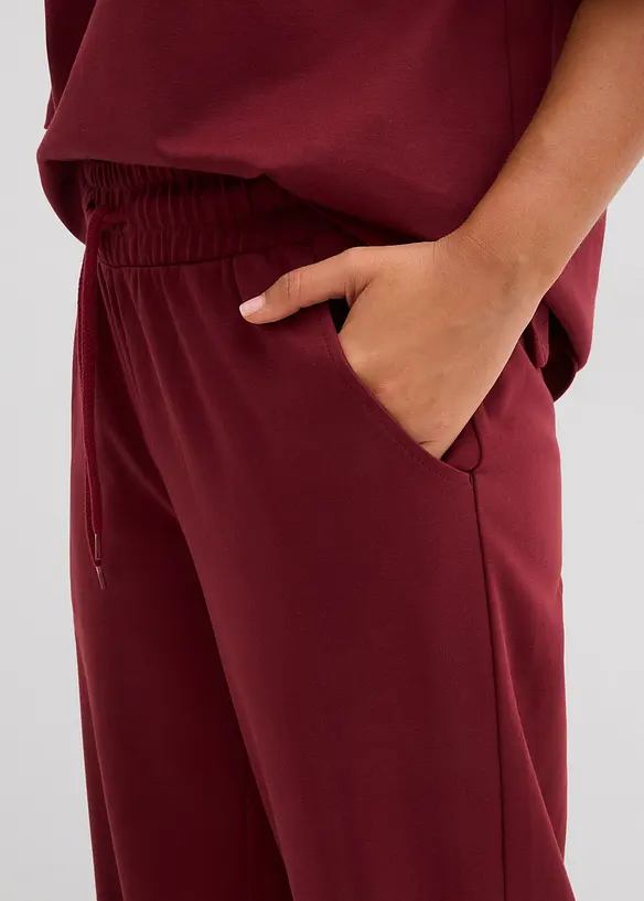 Pantaloni in jersey interlock, bonprix