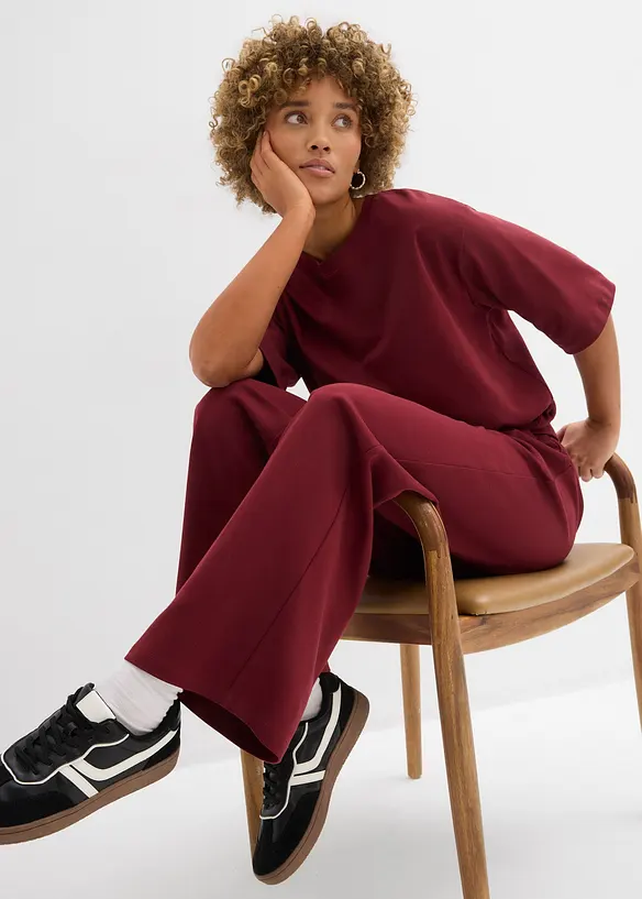 Pantaloni in jersey interlock, bonprix