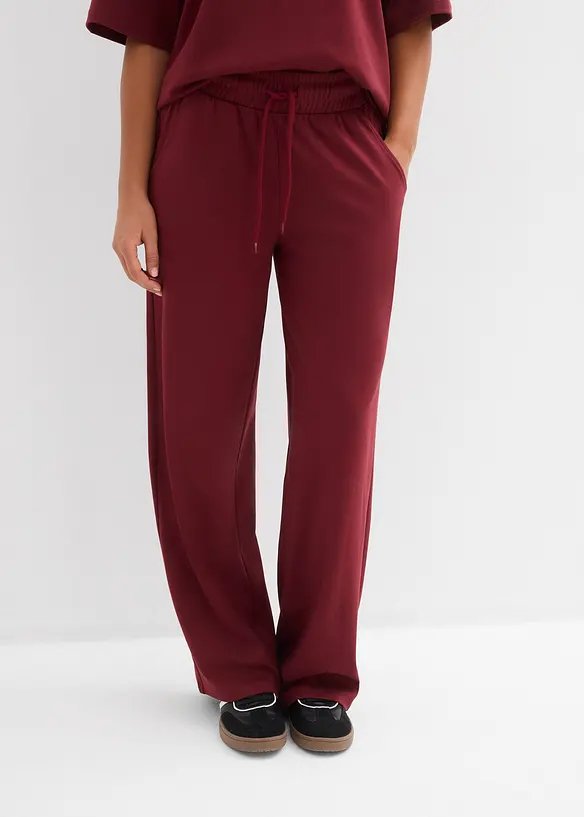 Pantaloni in jersey interlock, bonprix