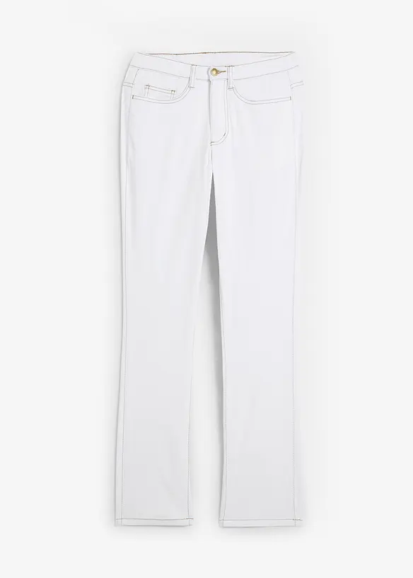 Jeans elasticizzati straight, vita media, bonprix