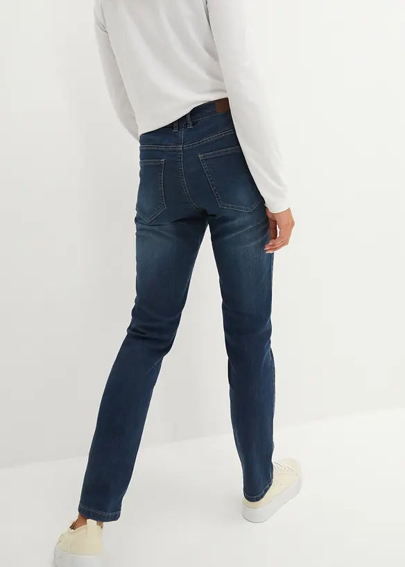 Jeans elasticizzati straight, vita media, bonprix