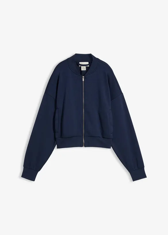 Bomber in morbida felpa  misto viscosa, bonprix