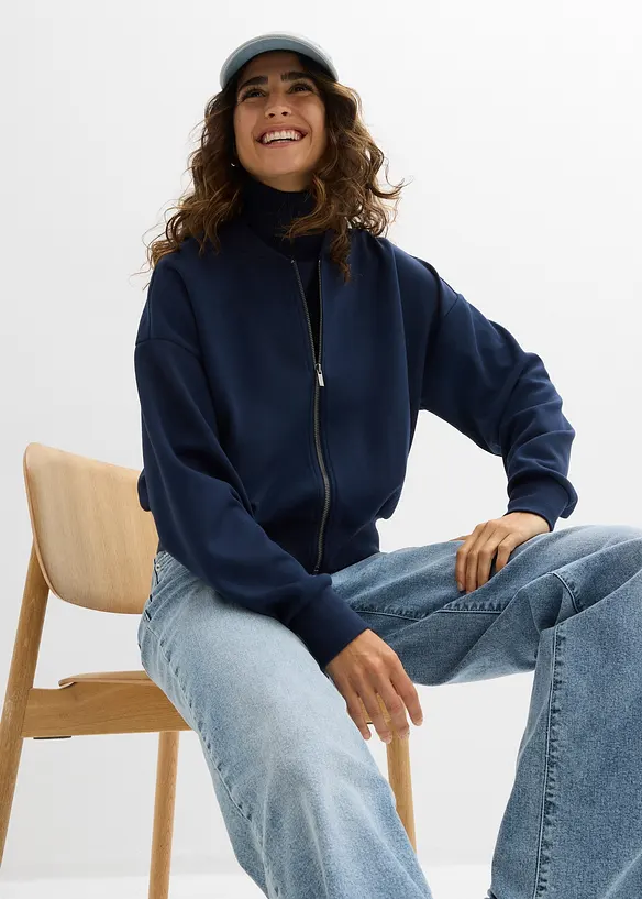 Bomber in morbida felpa  misto viscosa, bonprix