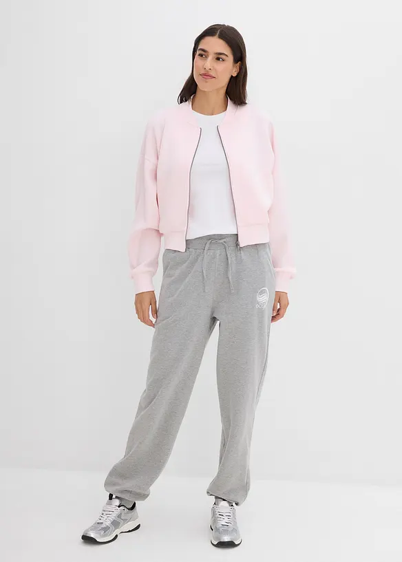 Bomber in morbida felpa  misto viscosa, bonprix