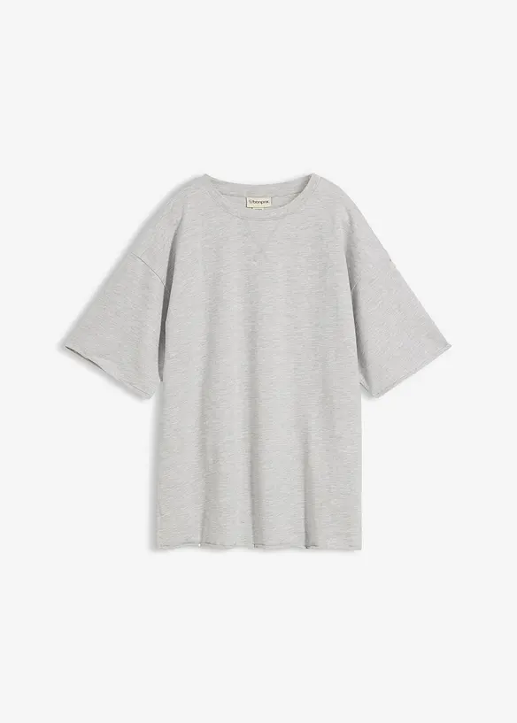 Felpa lunga in puro cotone, bonprix