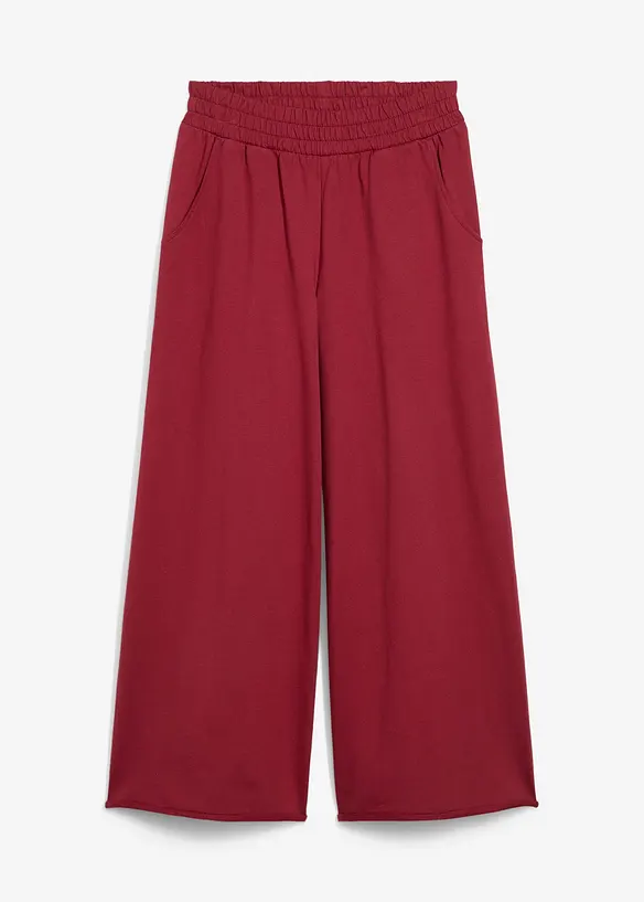Pantaloni 7/8 in felpa di cotone biologico, bonprix