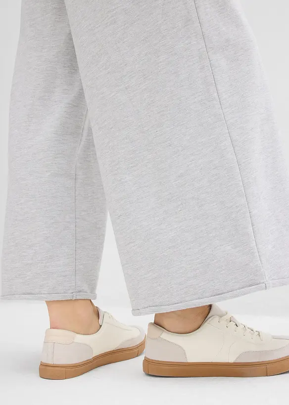 Pantaloni 7/8 in felpa di cotone biologico, bonprix