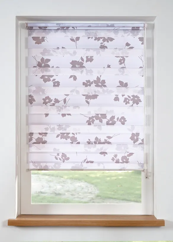 Tenda a rullo doppia con stampa floreale, bonprix