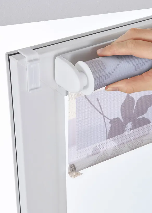 Tenda a rullo doppia con stampa floreale, bonprix