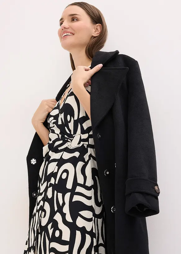 Abito midi in jersey operato, bonprix