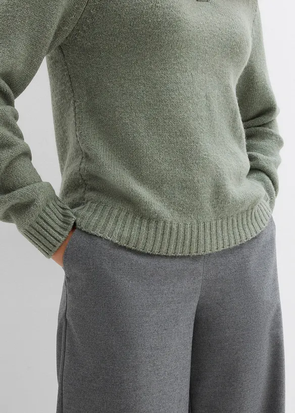 Maglione con inserto in pizzo, bonprix