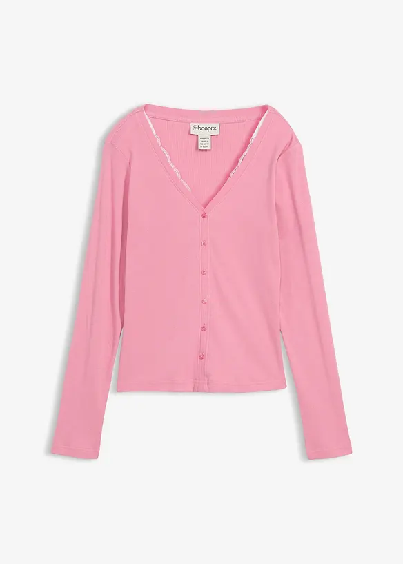 Maglia 2 in 1 in puro cotone, bonprix