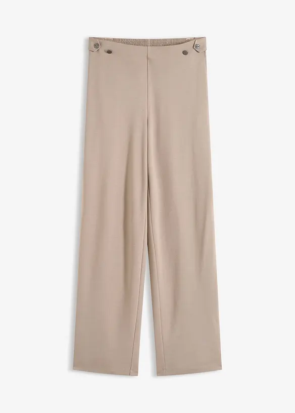 Pantaloni in jersey con traversina decorativa, bonprix