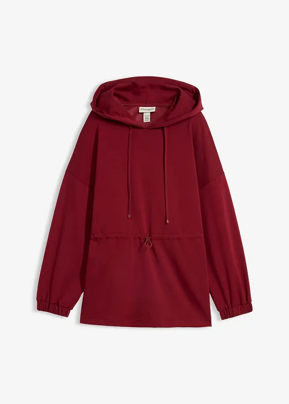 Felpa lunga in morbido tessuto effetto neoprene, bonprix