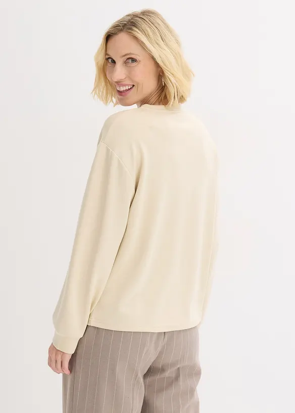 Felpa con applicazione, bonprix