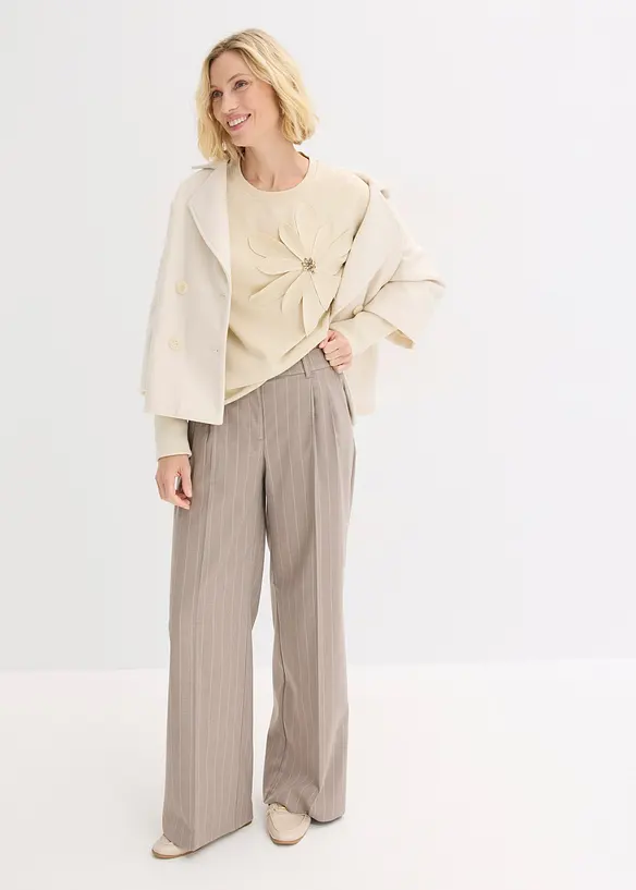 Felpa con applicazione, bonprix