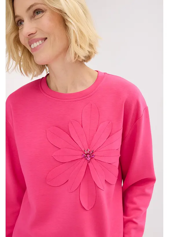 Felpa con applicazione, bonprix