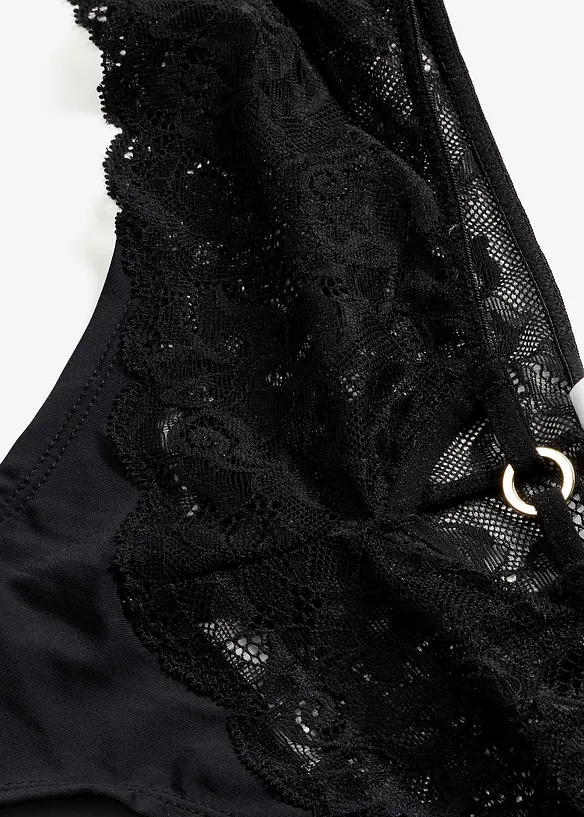 Culotte brasiliana con pizzo floreale, bonprix