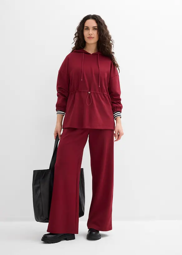 Felpa lunga in morbido tessuto effetto neoprene, bonprix