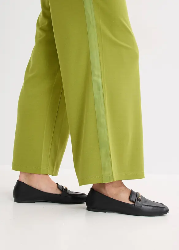 Pantaloni in jersey con traversina decorativa, bonprix