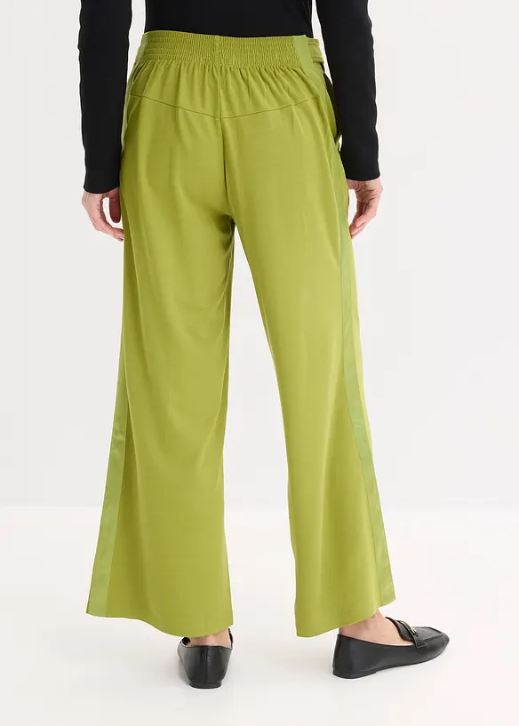 Pantaloni in jersey con traversina decorativa, bonprix