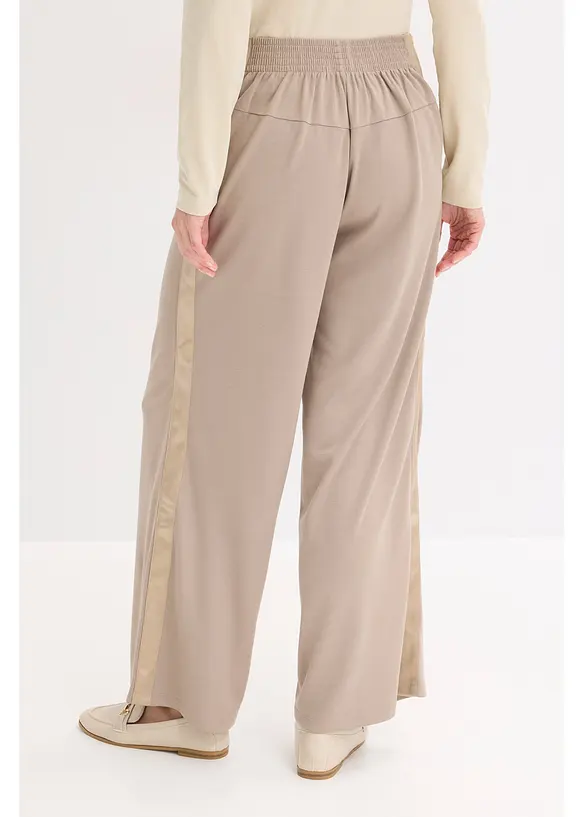 Pantaloni in jersey con traversina decorativa, bonprix