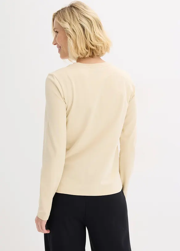 Maglia a maniche lunghe con cotone biologico, bonprix