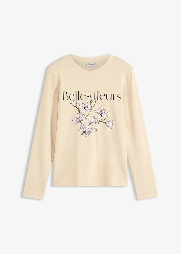 Maglia a maniche lunghe con cotone biologico, bonprix