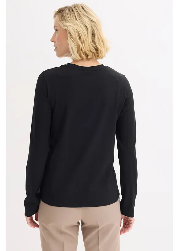 Maglia a maniche lunghe con cotone biologico, bonprix