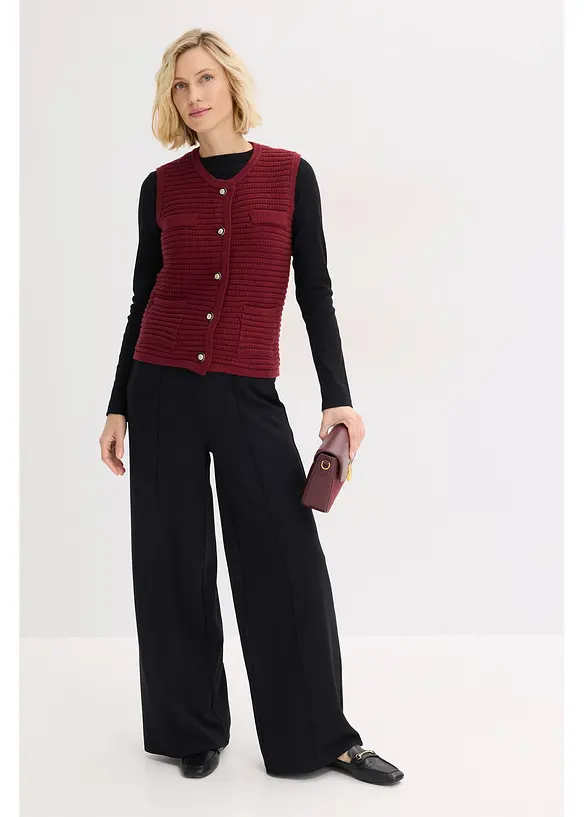 Gilet in maglia di misto viscosa, bonprix