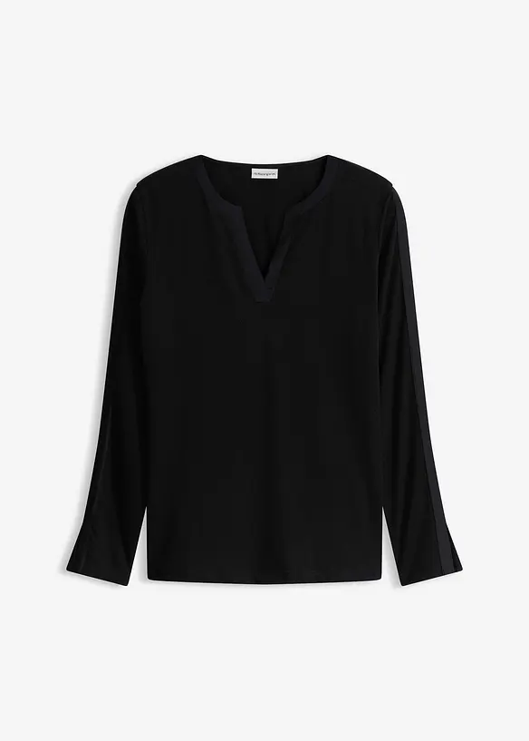 Maglia a maniche lunghe con spacchi a fondo manica, bonprix