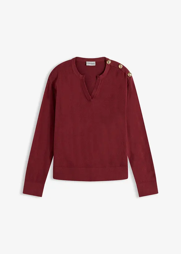 Maglione con bottoni, bonprix