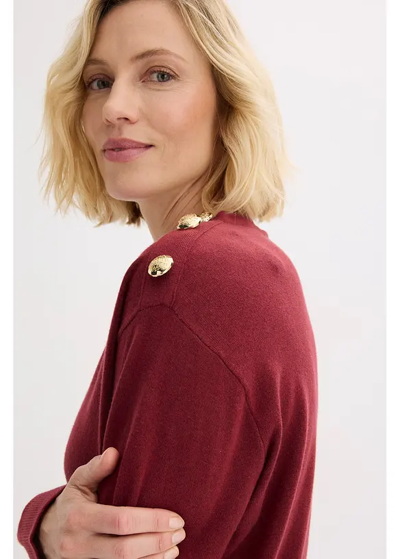 Maglione con bottoni, bonprix