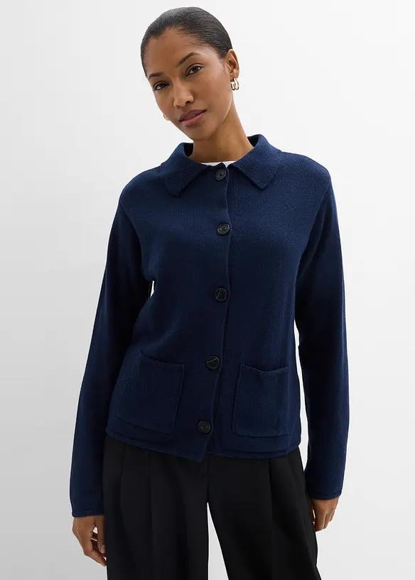 Cardigan in misto viscosa, bonprix